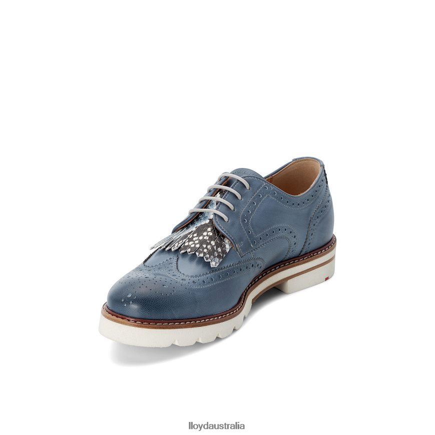 LLOYD Women LACE SMOOTH LEATHER HALF SHOES blue Shoes H6PTLF1189
