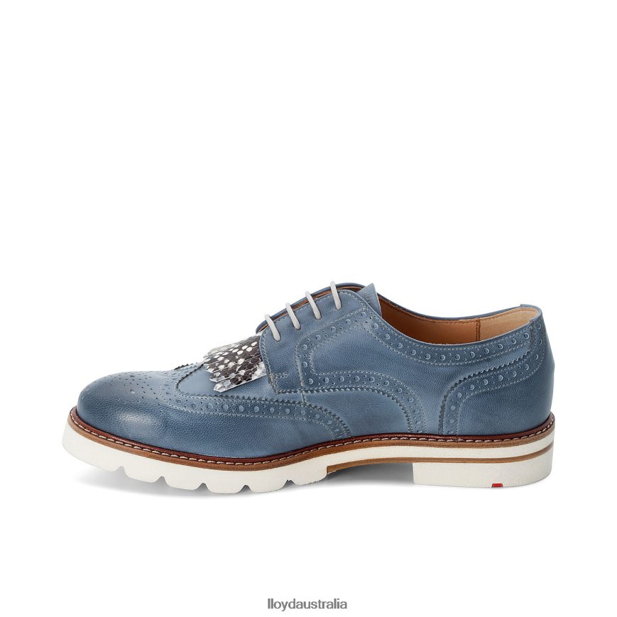LLOYD Women LACE SMOOTH LEATHER HALF SHOES blue Shoes H6PTLF1189