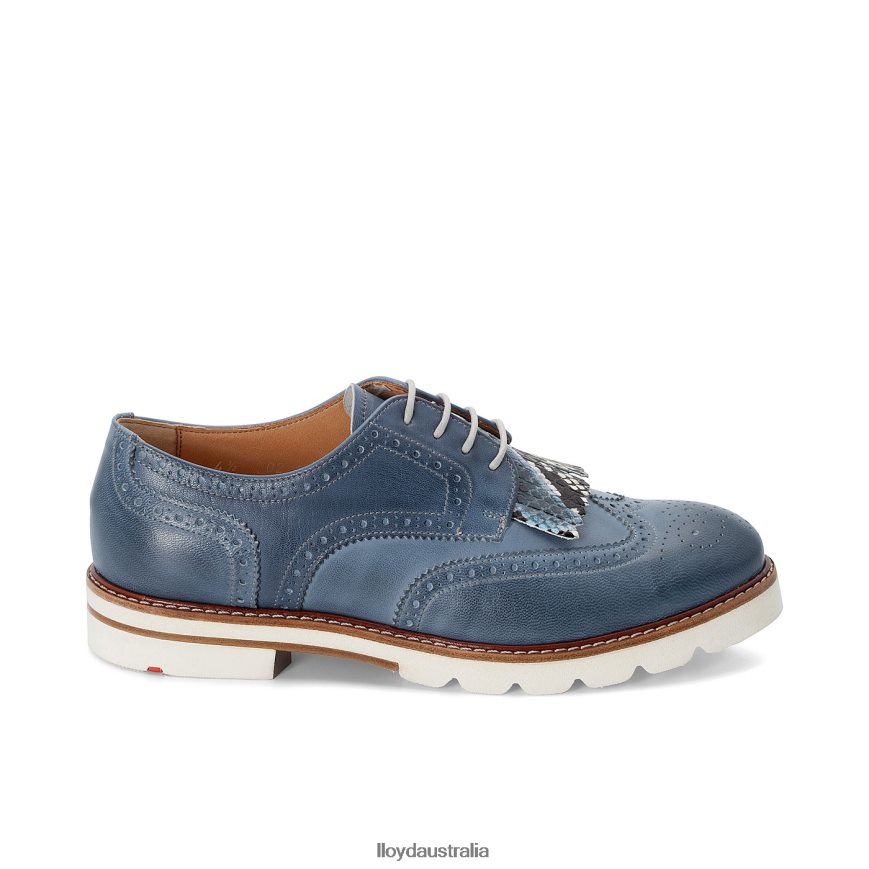 LLOYD Women LACE SMOOTH LEATHER HALF SHOES blue Shoes H6PTLF1189