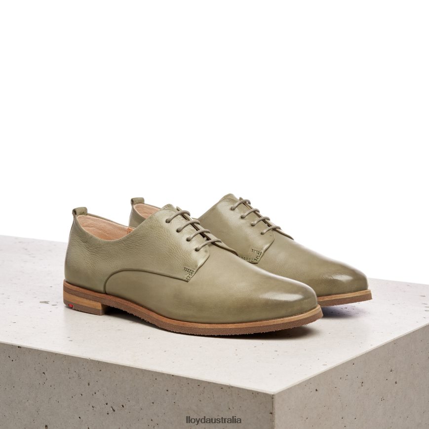 LLOYD Women LACE SMOOTH LEATHER HALF SHOES green Shoes H6PTLF1098