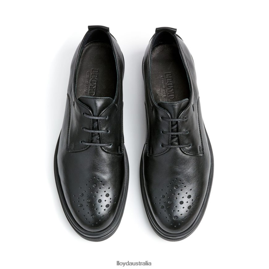 LLOYD Women LEATHER LACE HALF SHOES black Shoes H6PTLF1028