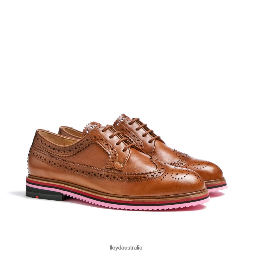 LLOYD Women LEATHER LACE HALF SHOES brown Shoes H6PTLF1048