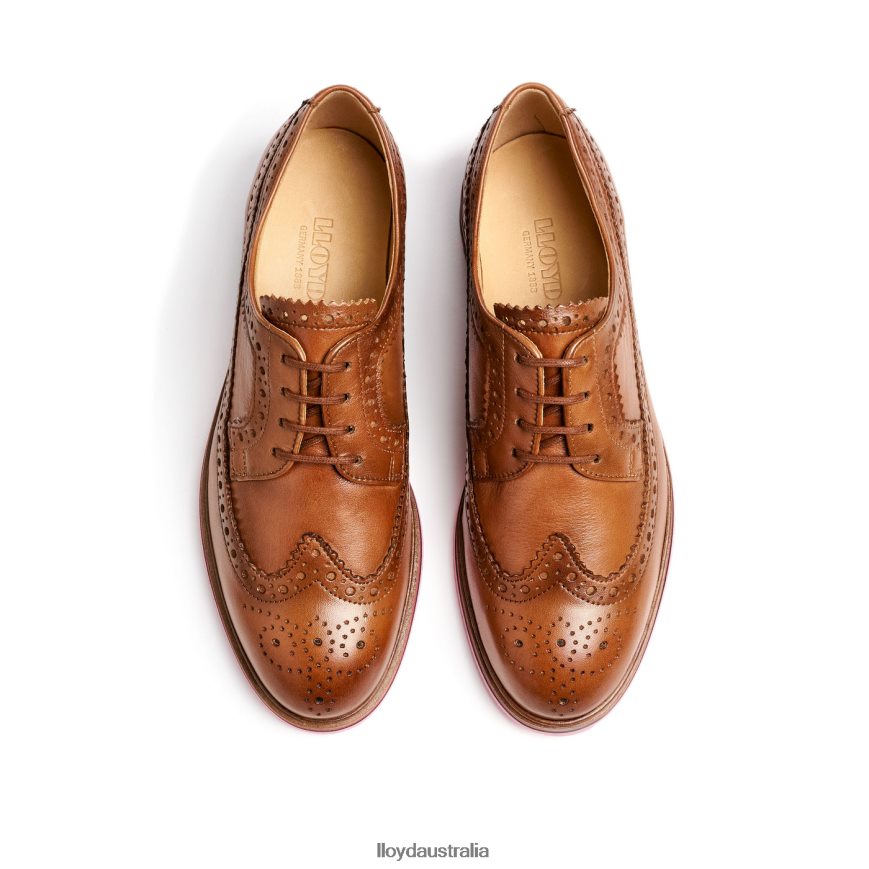 LLOYD Women LEATHER LACE HALF SHOES brown Shoes H6PTLF1048