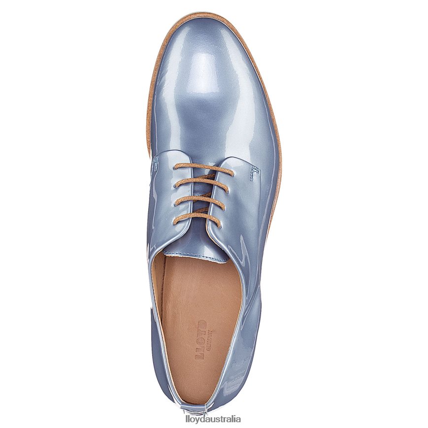LLOYD Women PATENT LACE UP HALF SHOES blue Shoes H6PTLF1088