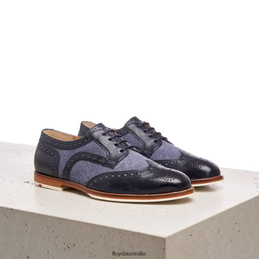 LLOYD Women SMOOTH LEATHER LACE HALF SHOES blue Shoes H6PTLF1086