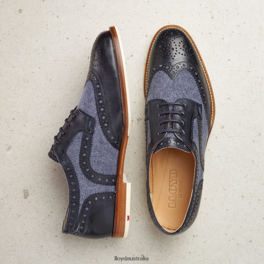 LLOYD Women SMOOTH LEATHER LACE HALF SHOES blue Shoes H6PTLF1086