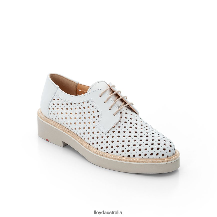 LLOYD Women SMOOTH LEATHER LACE HALF SHOES white Shoes H6PTLF1184