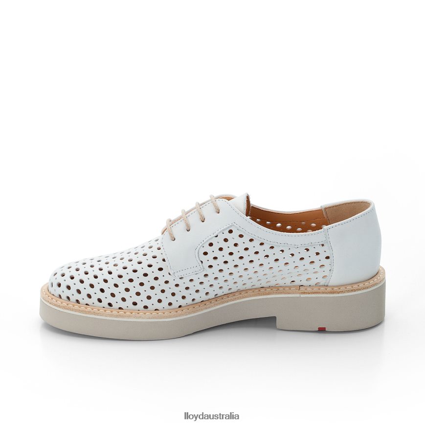LLOYD Women SMOOTH LEATHER LACE HALF SHOES white Shoes H6PTLF1184