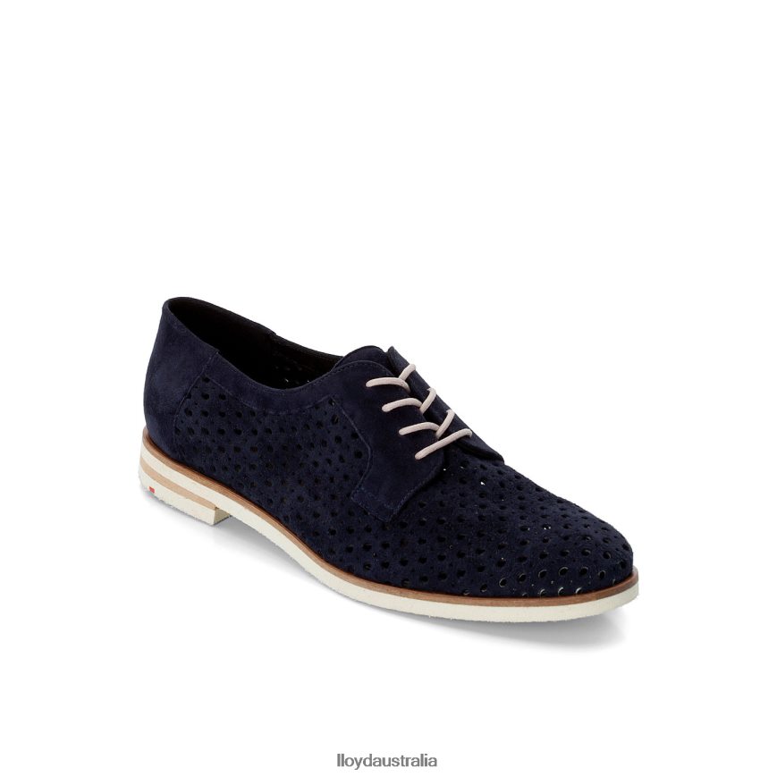 LLOYD Women SUEDE LACE UP HALF SHOES blue Shoes H6PTLF1182
