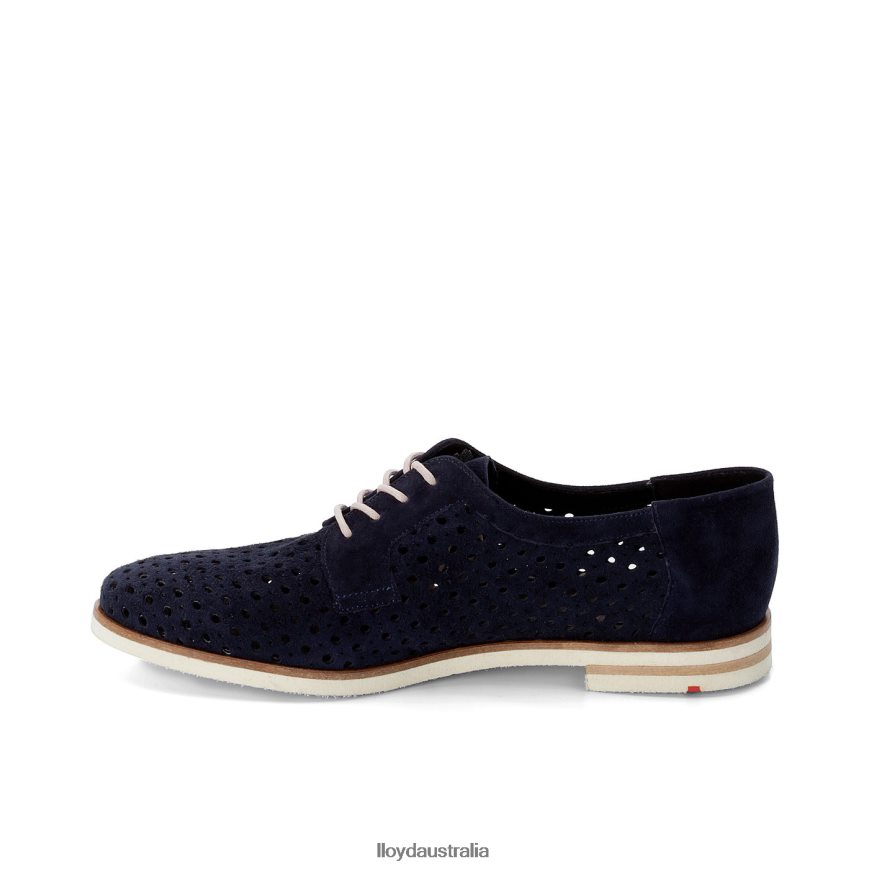 LLOYD Women SUEDE LACE UP HALF SHOES blue Shoes H6PTLF1182