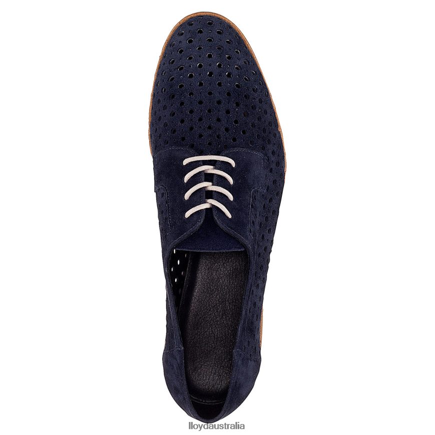 LLOYD Women SUEDE LACE UP HALF SHOES blue Shoes H6PTLF1182