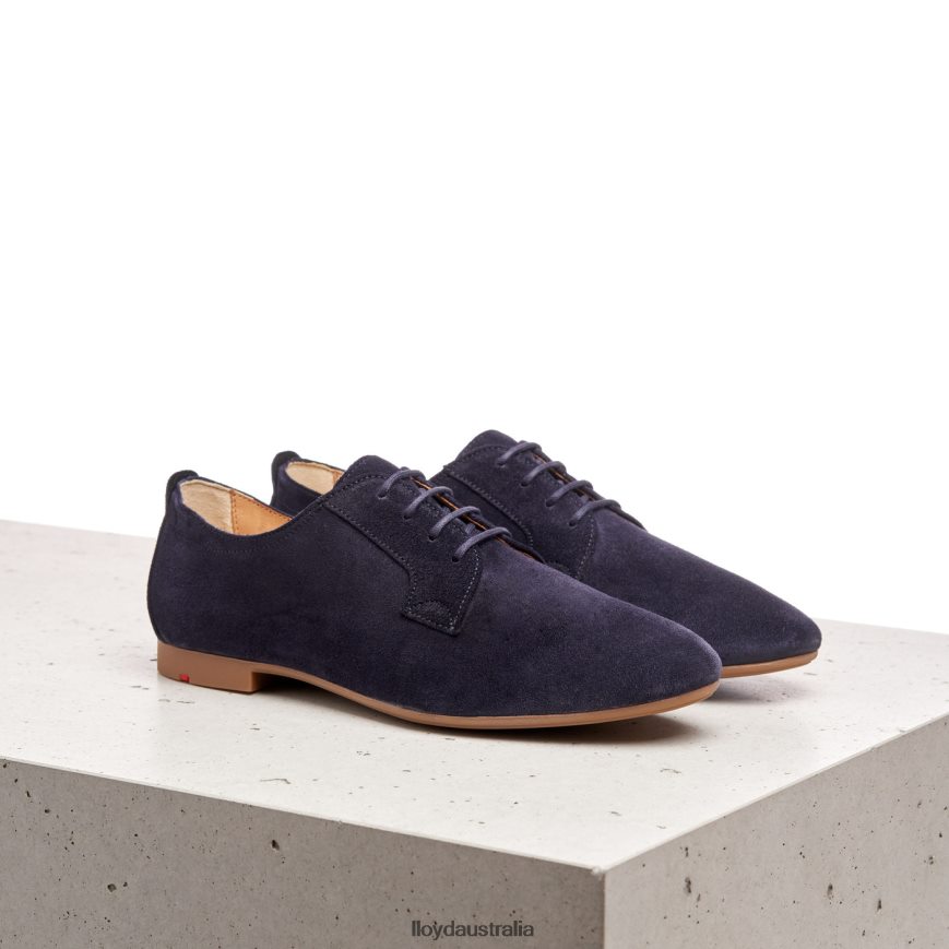 LLOYD Women SUEDE LACE UP HALF SHOES blue Shoes H6PTLF1188