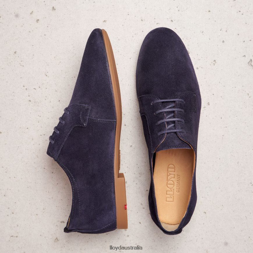 LLOYD Women SUEDE LACE UP HALF SHOES blue Shoes H6PTLF1188