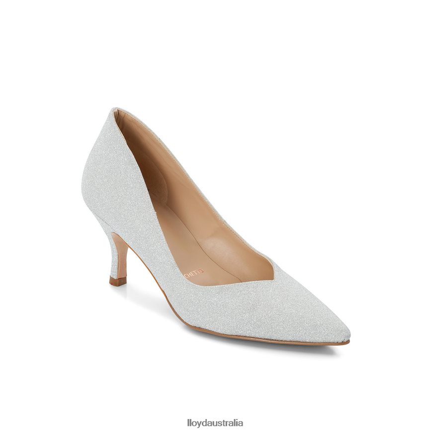 LLOYD Women LEATHER EFFECT PUMPS silver Shoes H6PTLF1100