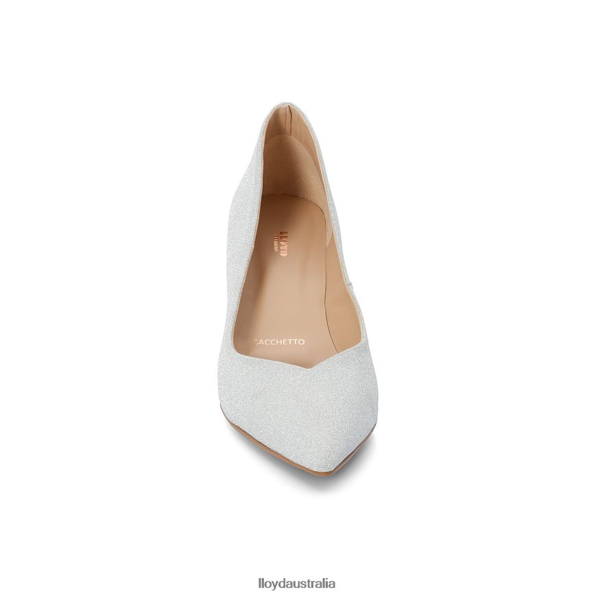 LLOYD Women LEATHER EFFECT PUMPS silver Shoes H6PTLF1100