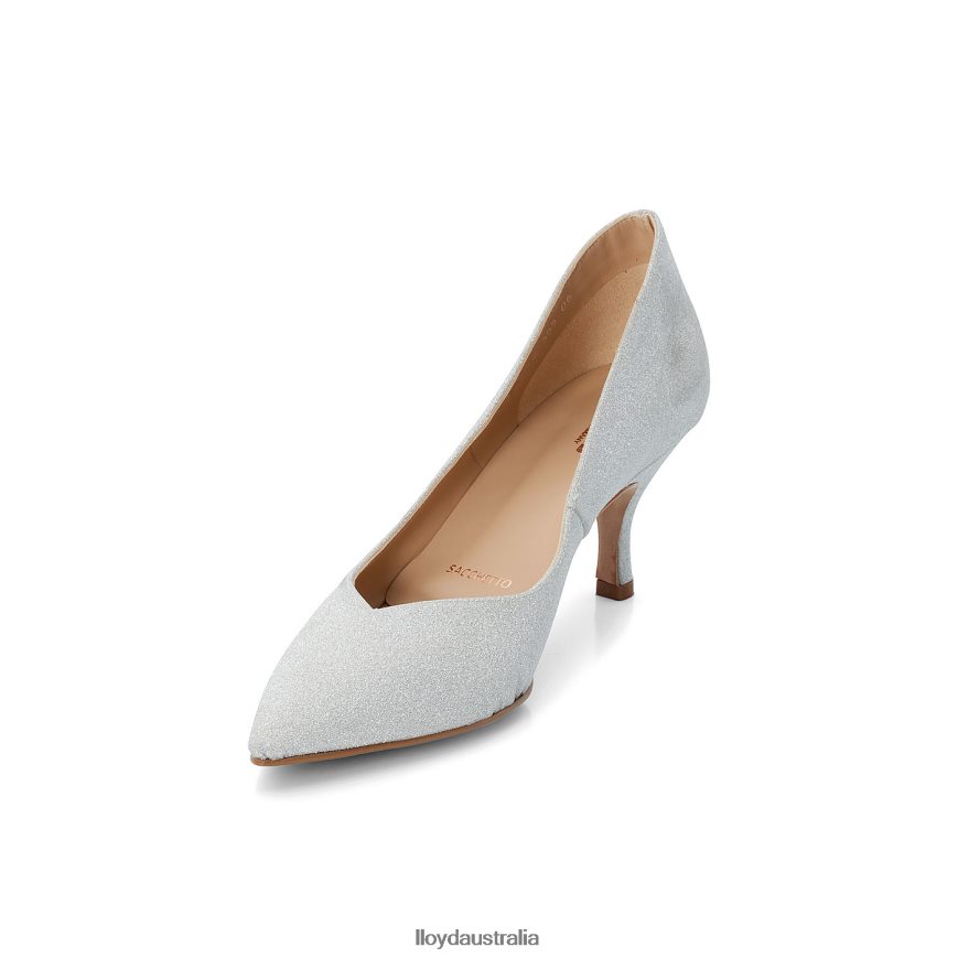 LLOYD Women LEATHER EFFECT PUMPS silver Shoes H6PTLF1100