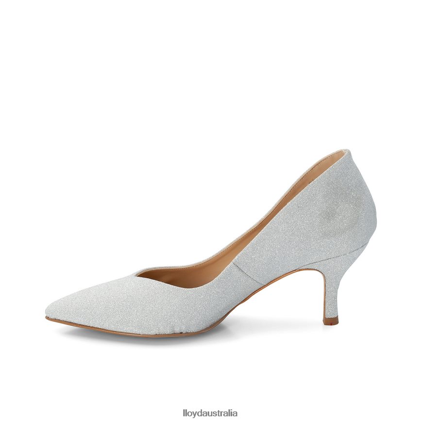 LLOYD Women LEATHER EFFECT PUMPS silver Shoes H6PTLF1100