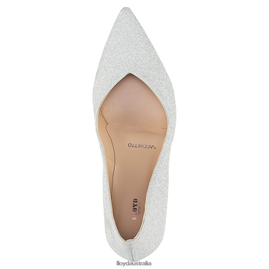 LLOYD Women LEATHER EFFECT PUMPS silver Shoes H6PTLF1100