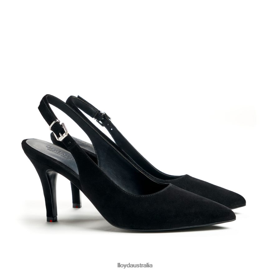 LLOYD Women ROUGH LEATHER PUMPS black Shoes H6PTLF1012