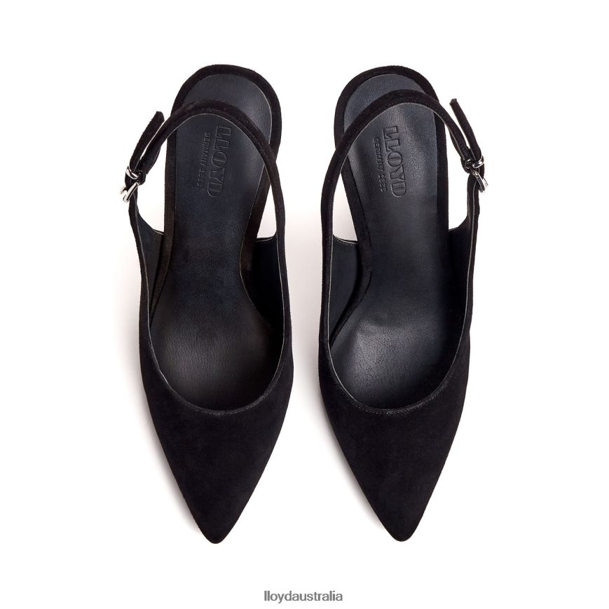 LLOYD Women ROUGH LEATHER PUMPS black Shoes H6PTLF1012