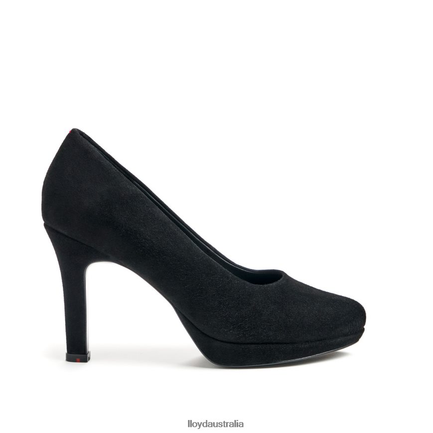 LLOYD Women ROUGH LEATHER PUMPS black Shoes H6PTLF1016