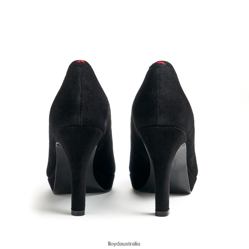 LLOYD Women ROUGH LEATHER PUMPS black Shoes H6PTLF1016