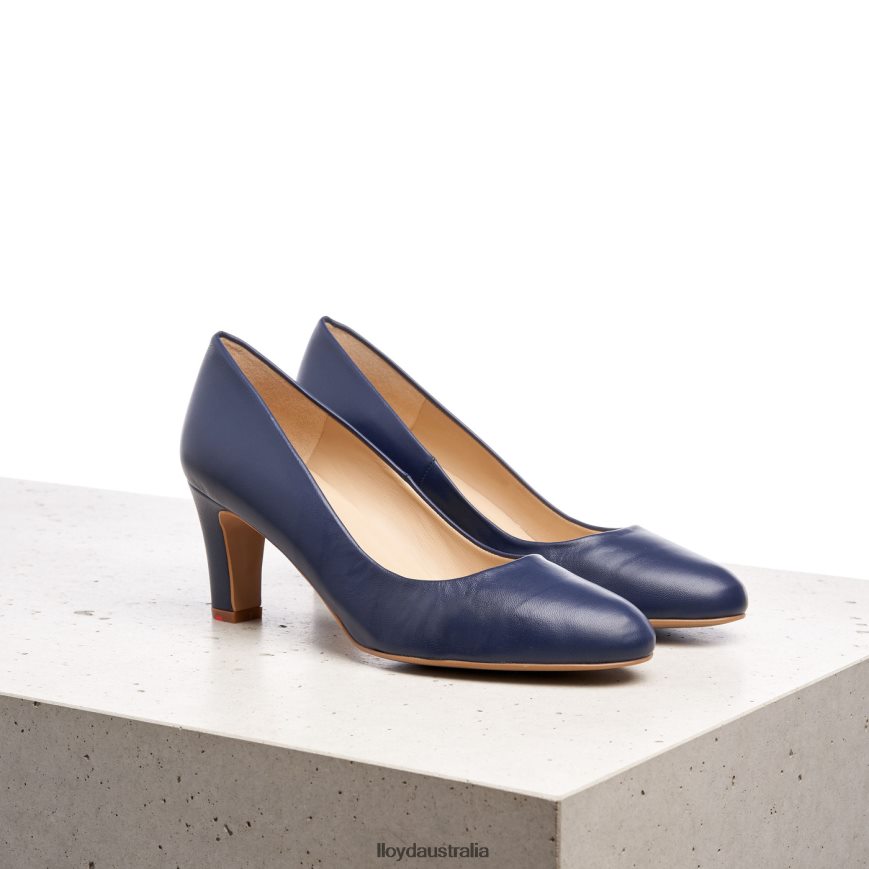 LLOYD Women ROUGH LEATHER PUMPS blue Shoes H6PTLF1052