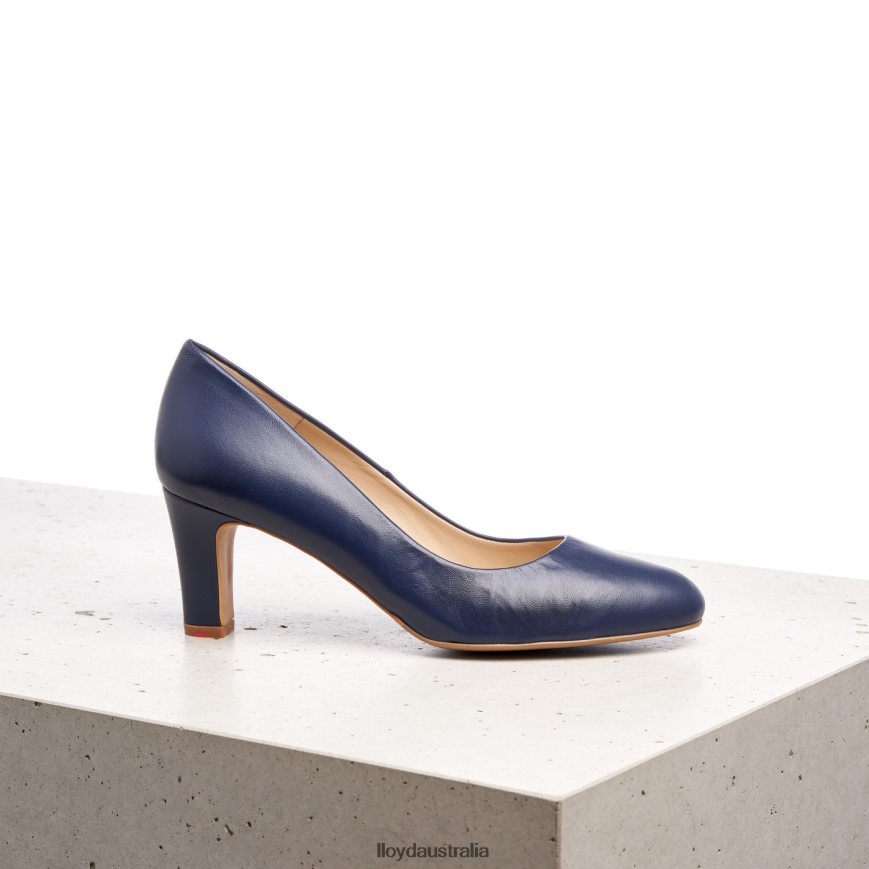 LLOYD Women ROUGH LEATHER PUMPS blue Shoes H6PTLF1052