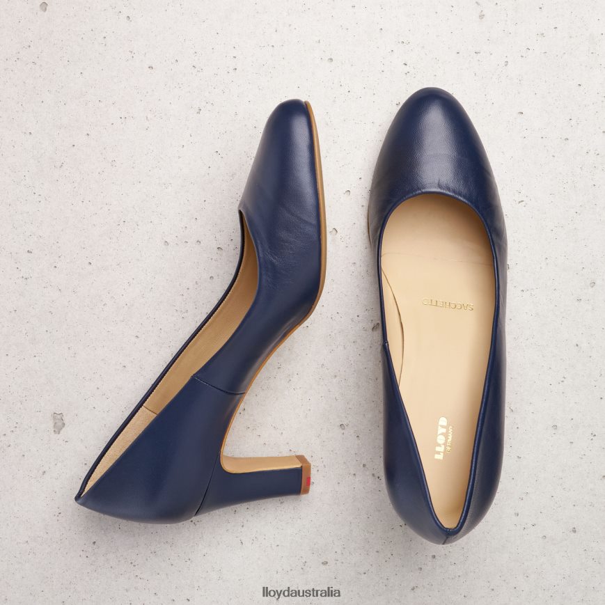 LLOYD Women ROUGH LEATHER PUMPS blue Shoes H6PTLF1052