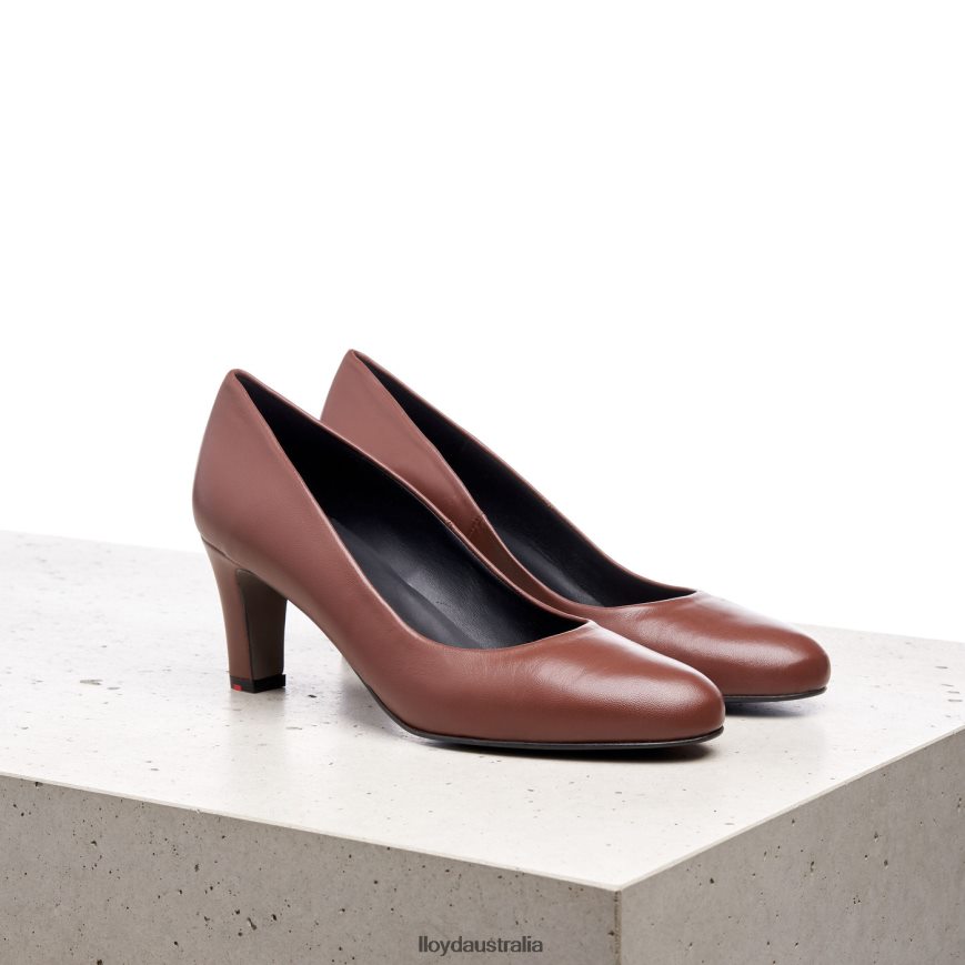 LLOYD Women SMOOTH LEATHER PUMPS brown Shoes H6PTLF1050