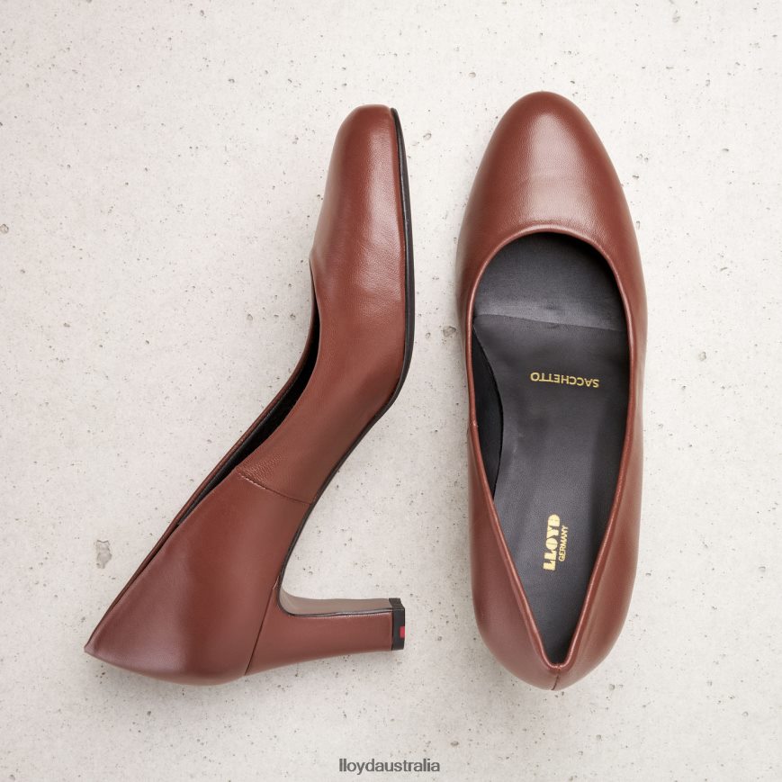 LLOYD Women SMOOTH LEATHER PUMPS brown Shoes H6PTLF1050
