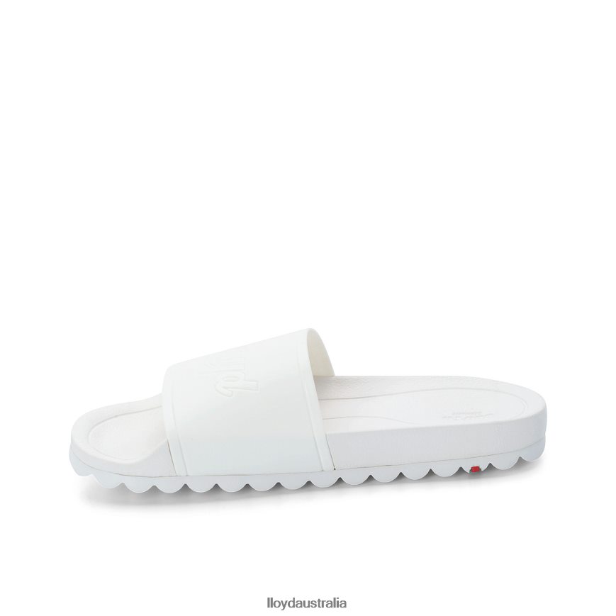 LLOYD Women BATH SLIDES white Shoes H6PTLF1316