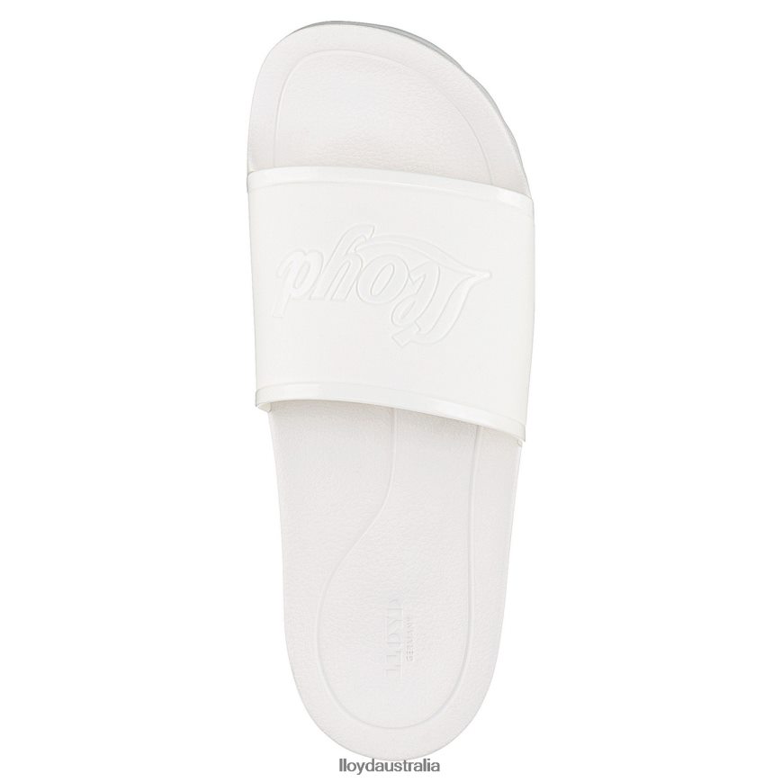 LLOYD Women BATH SLIDES white Shoes H6PTLF1316