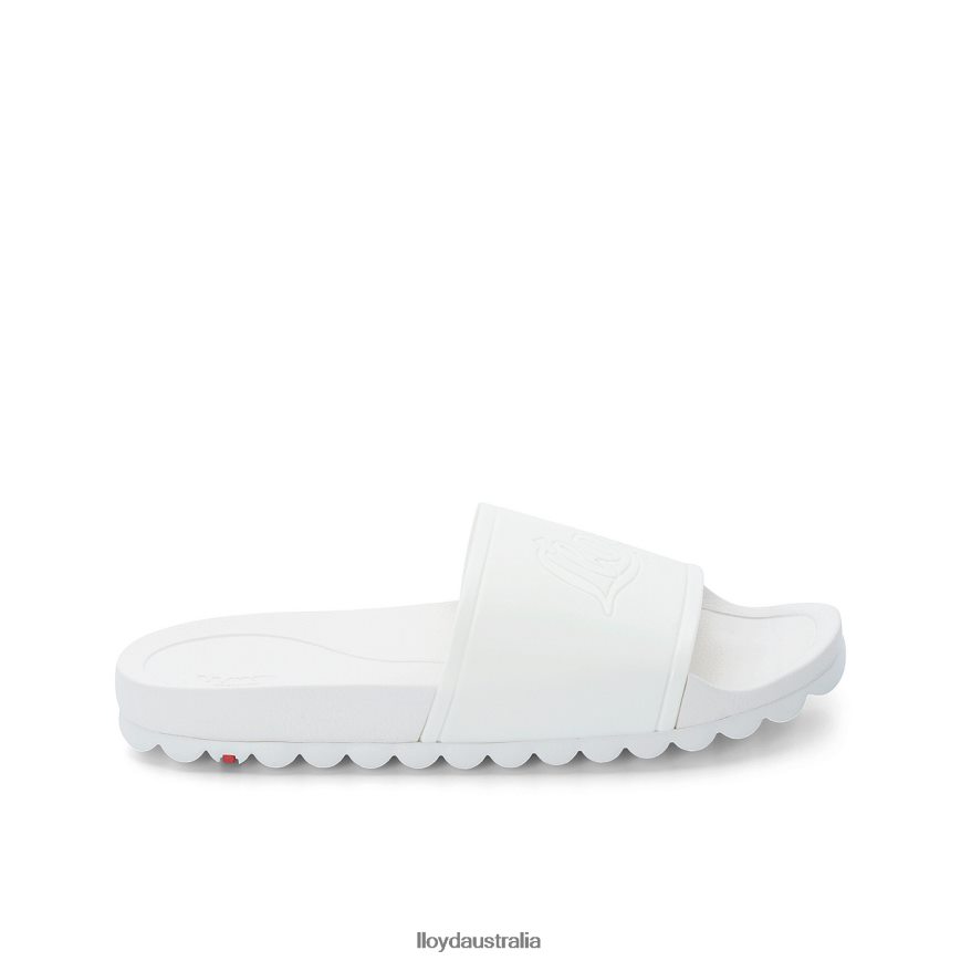 LLOYD Women BATH SLIDES white Shoes H6PTLF1316