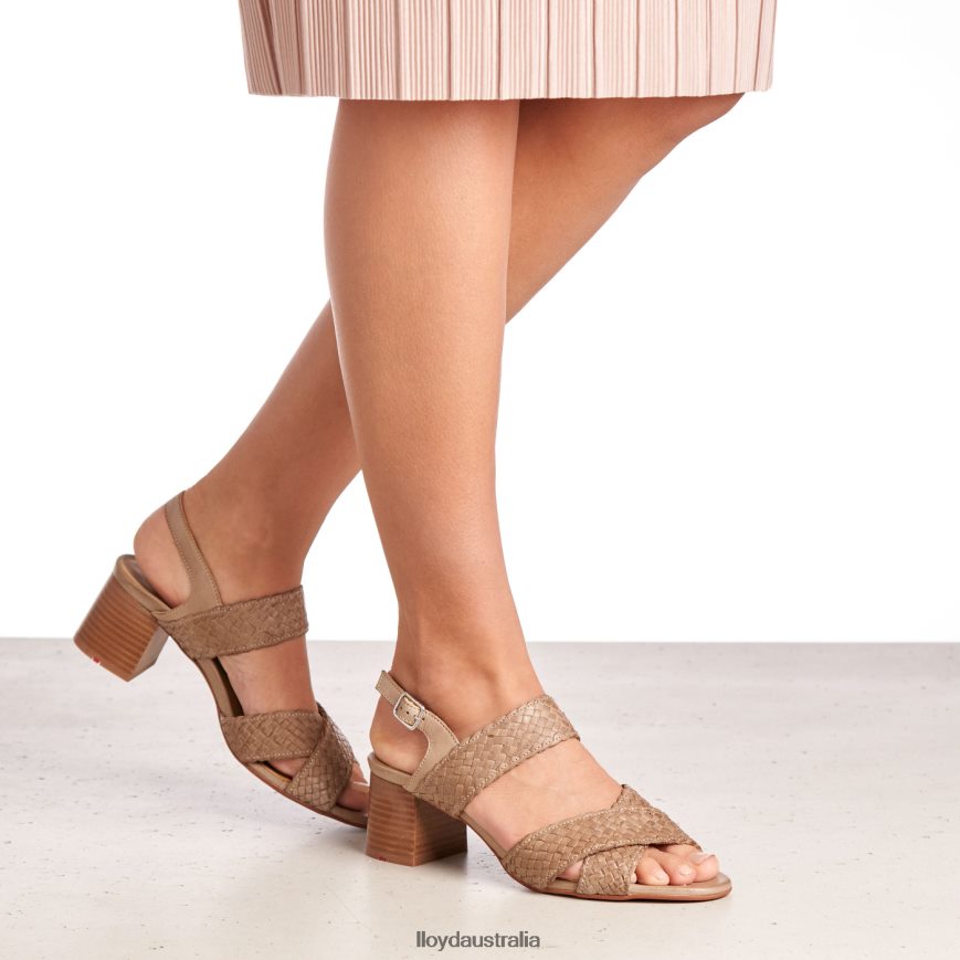 LLOYD Women LEATHER SANDALE beige Shoes H6PTLF1217