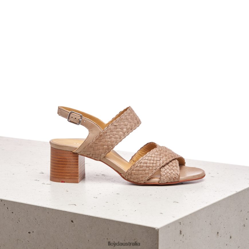 LLOYD Women LEATHER SANDALE beige Shoes H6PTLF1217