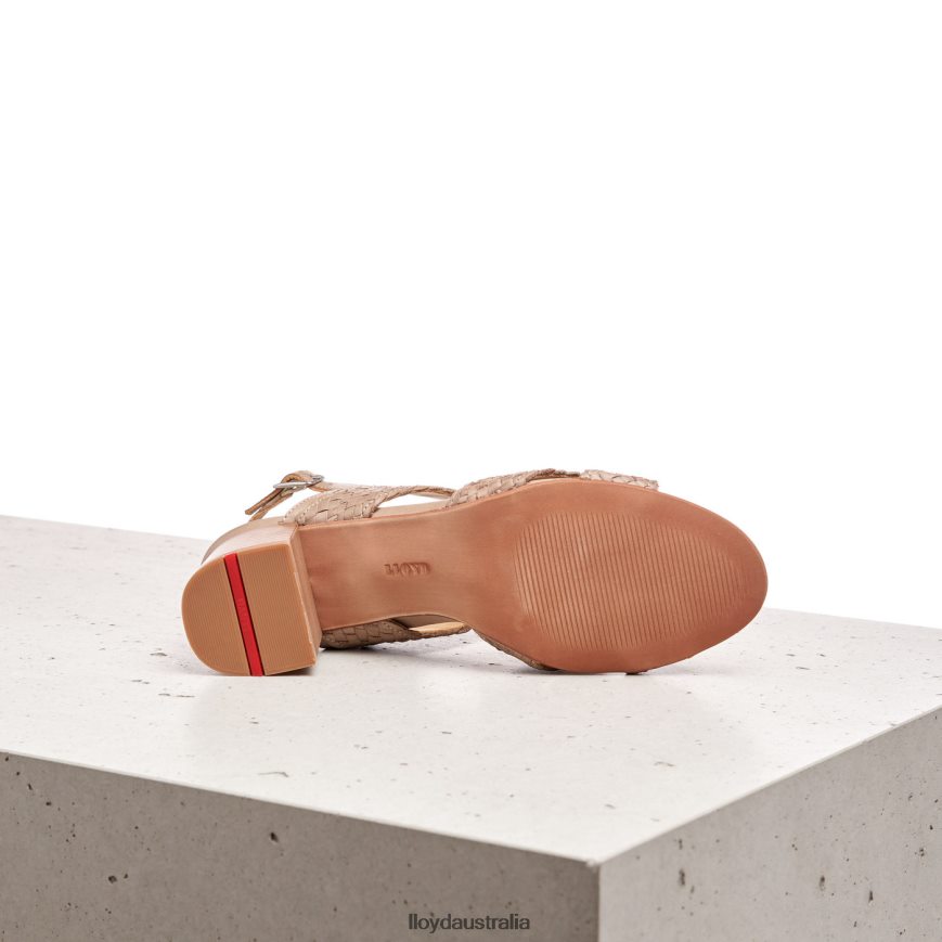 LLOYD Women LEATHER SANDALE beige Shoes H6PTLF1217