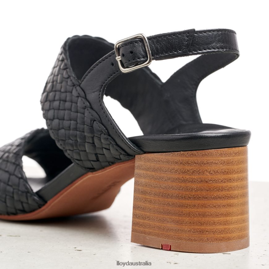 LLOYD Women LEATHER SANDALE black Shoes H6PTLF1201
