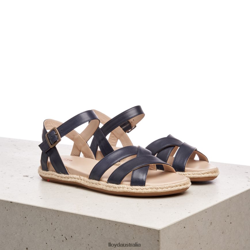 LLOYD Women LEATHER SANDALE blue Shoes H6PTLF1209