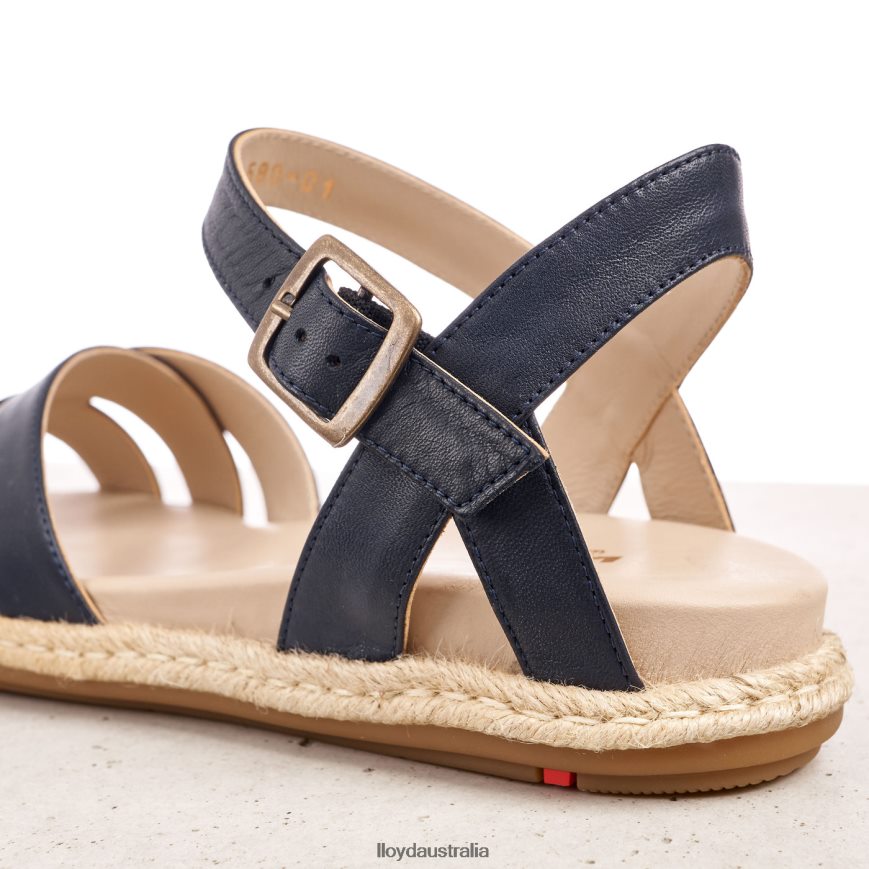 LLOYD Women LEATHER SANDALE blue Shoes H6PTLF1209
