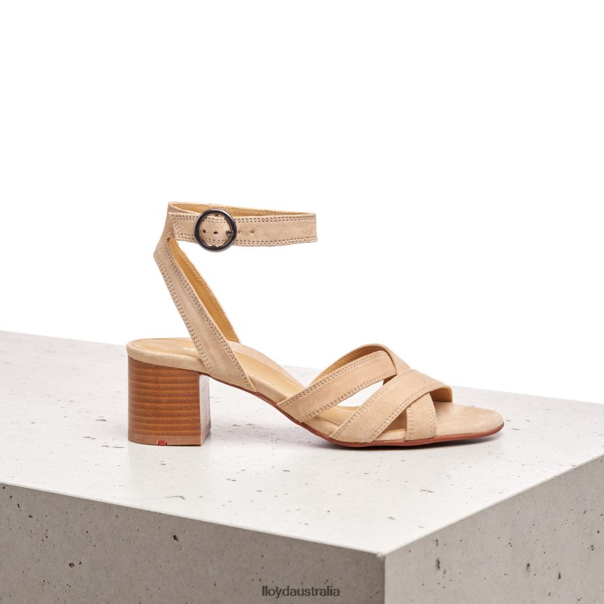 LLOYD Women SUEDE SANDALE beige Shoes H6PTLF1160