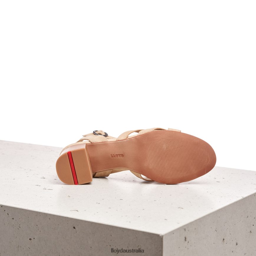 LLOYD Women SUEDE SANDALE beige Shoes H6PTLF1160