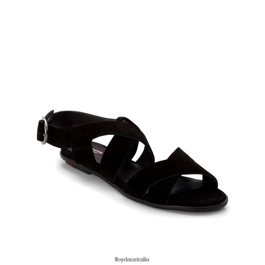 LLOYD Women SUEDE SANDALE black Shoes H6PTLF1239