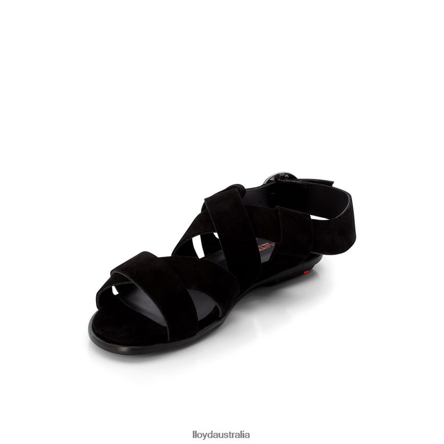 LLOYD Women SUEDE SANDALE black Shoes H6PTLF1239