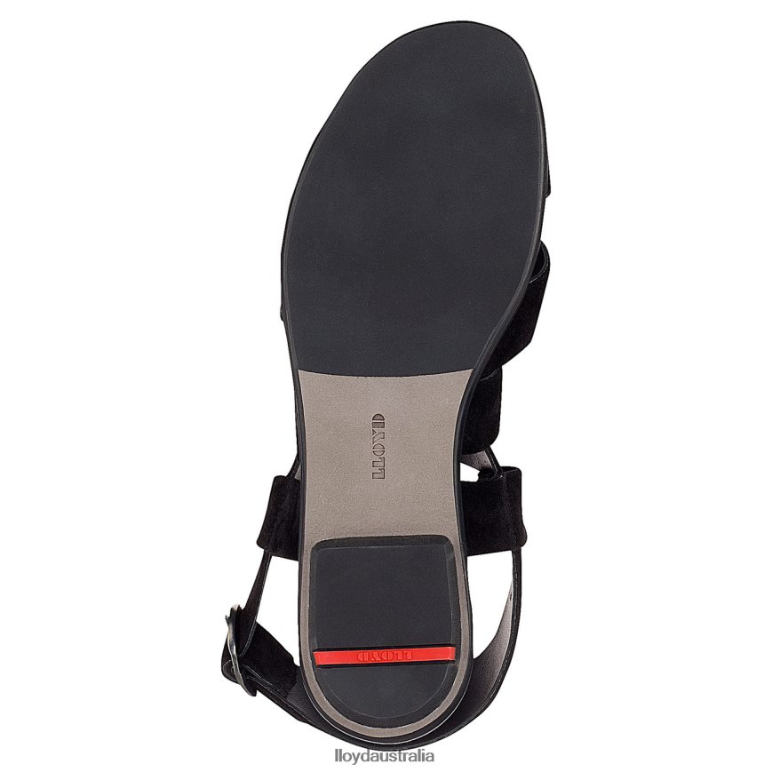 LLOYD Women SUEDE SANDALE black Shoes H6PTLF1239