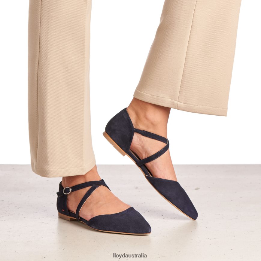 LLOYD Women SUEDE SANDALE blue Shoes H6PTLF1161