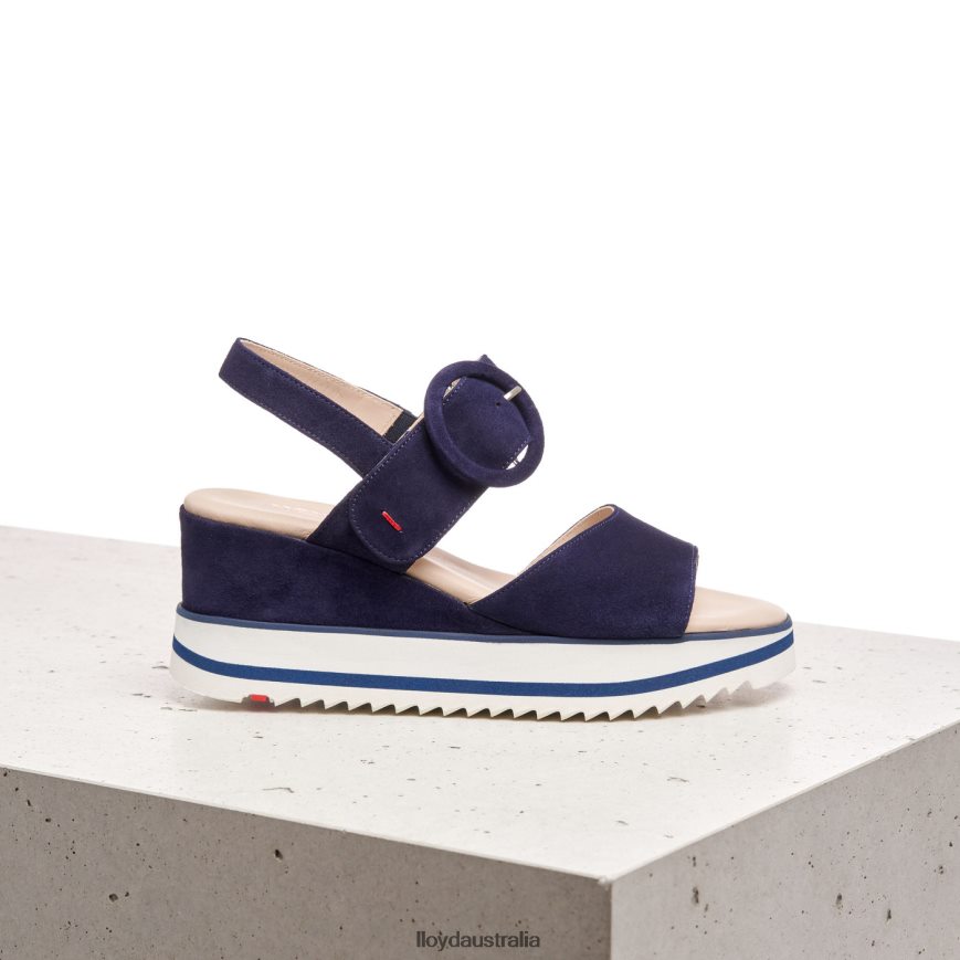 LLOYD Women SUEDE SANDALE blue Shoes H6PTLF1215
