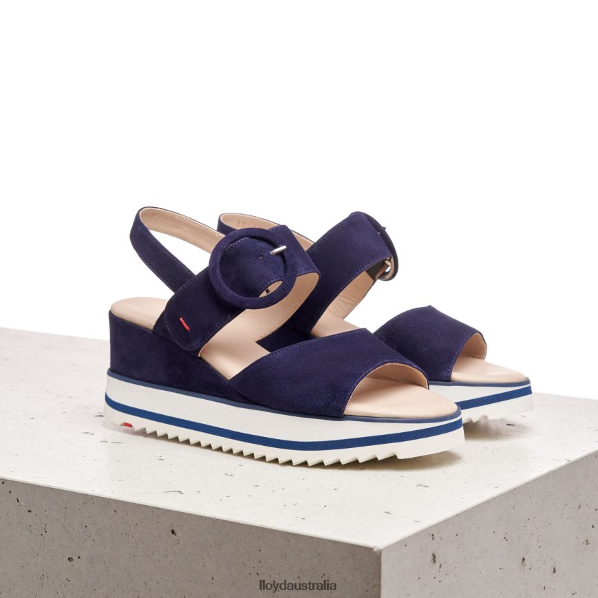 LLOYD Women SUEDE SANDALE blue Shoes H6PTLF1215