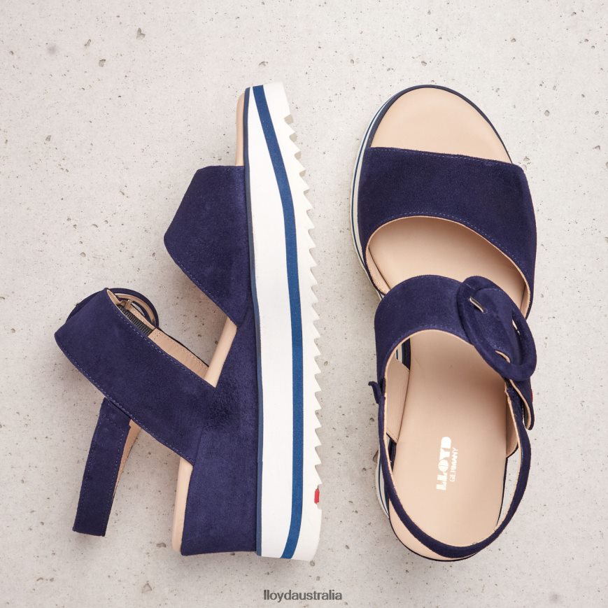 LLOYD Women SUEDE SANDALE blue Shoes H6PTLF1215