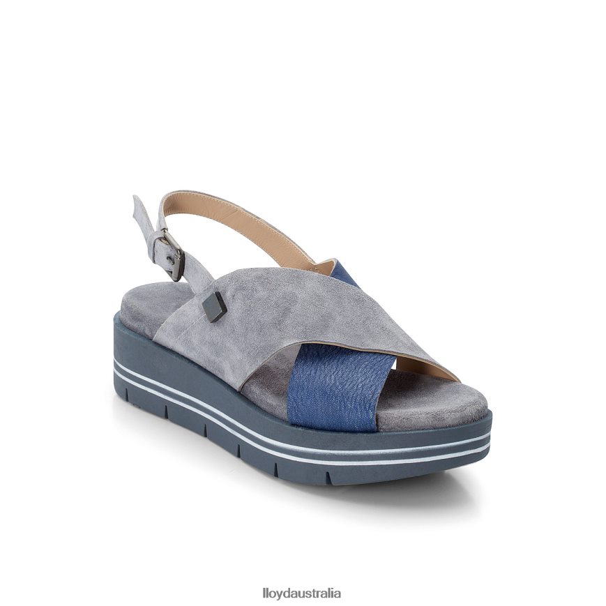 LLOYD Women SUEDE SANDALE blue Shoes H6PTLF1251
